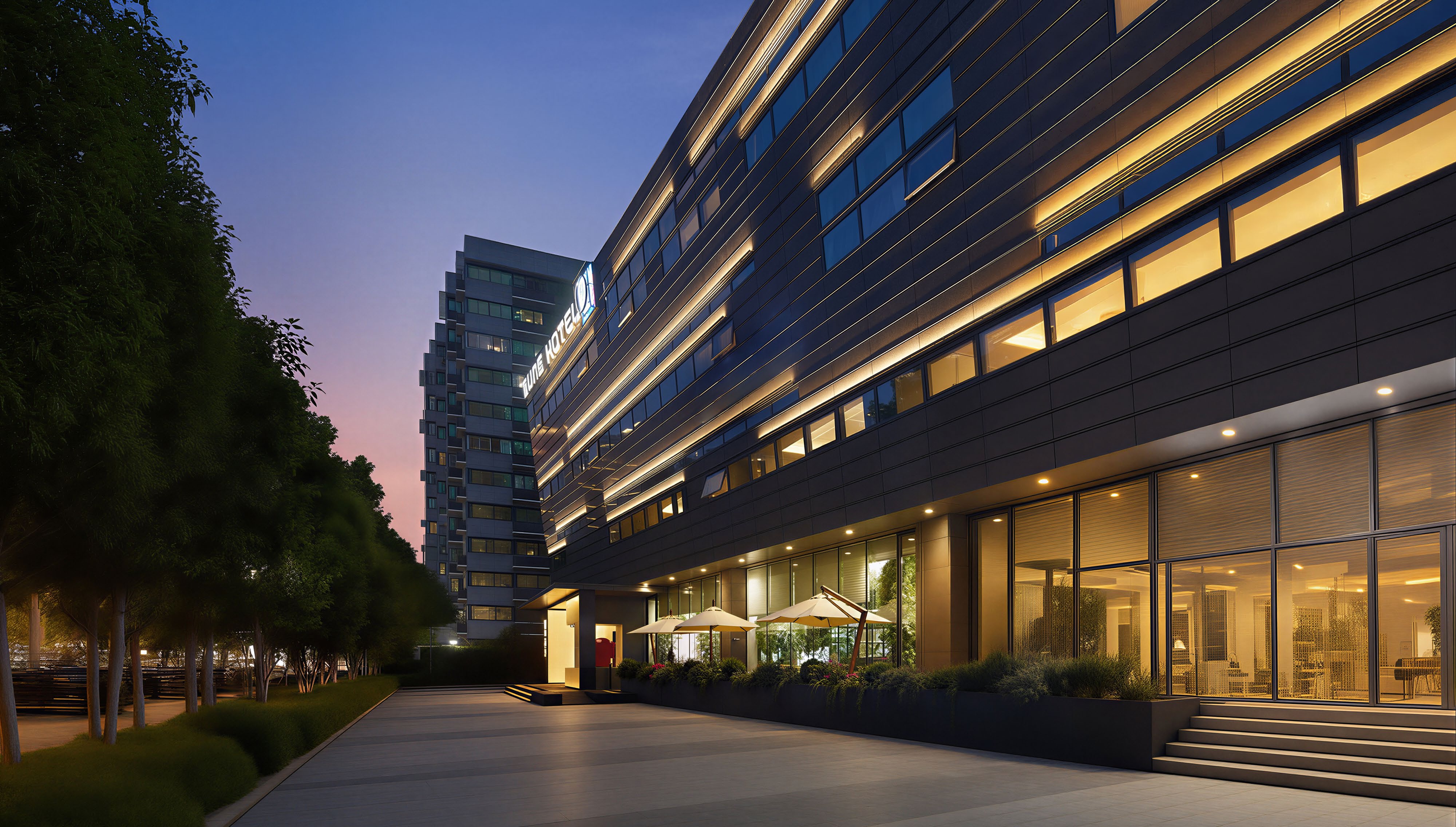 SUN笙酒店杭州建筑夜景